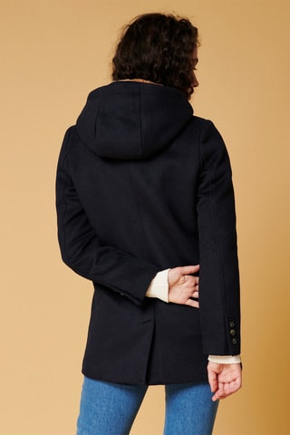Manteau en laine Lachlan - Bleu marine