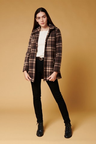 Manteau en laine Lachlan - Marron foncé