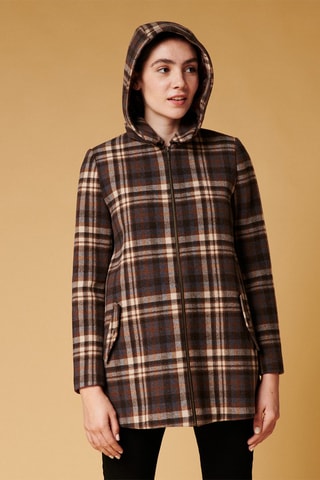 Manteau en laine Lachlan - Marron foncé
