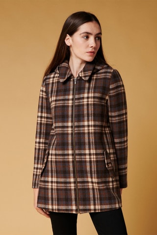 Manteau en laine Lachlan - Marron foncé
