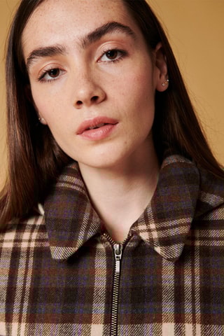 Manteau en laine Lachlan - Marron foncé
