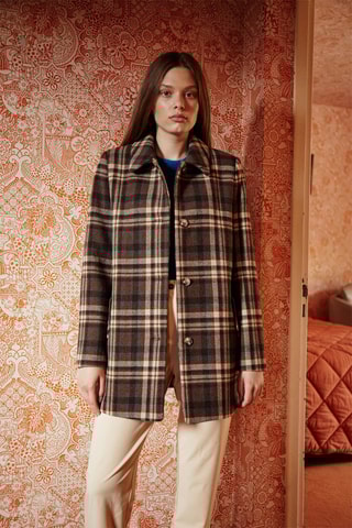 Manteau en laine Lailou - Marron