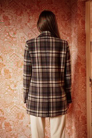 Manteau en laine Lailou - Marron