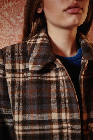 Manteau en laine Lailou - Marron