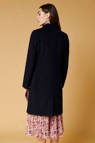 Manteau en laine Lawson - Bleu marine
