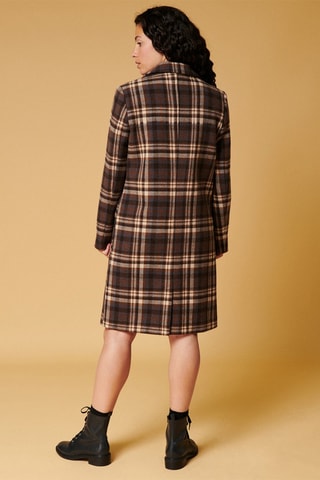 Manteau en laine Leo - Marron foncé