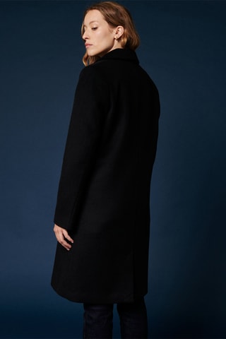 Manteau en laine Leo - Noir