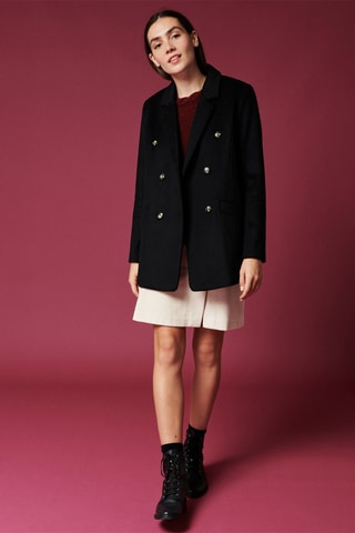 Manteau en laine Lochlan - Noir