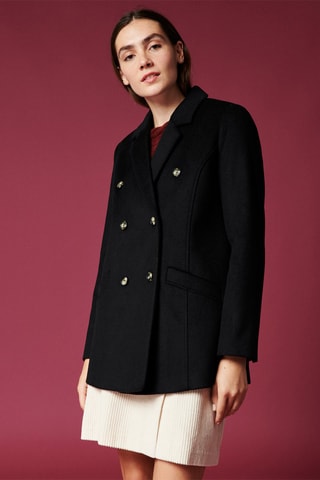 Manteau en laine Lochlan - Noir