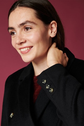 Manteau en laine Lochlan - Noir