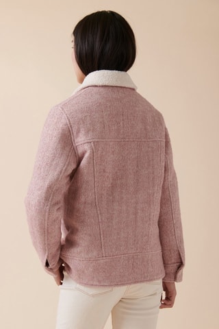 Veste en laine Loma - Rose chiné