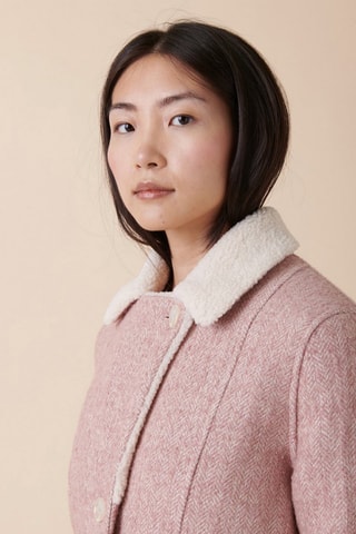 Veste en laine Loma - Rose chiné