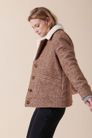 Veste en laine Loma - Marron chiné