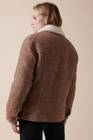 Veste en laine Loma - Marron chiné