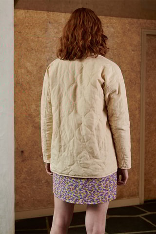 Veste réversible en lin Volere - Beige et violet