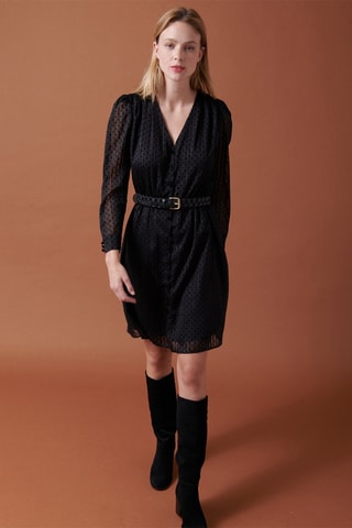 Robe droite Renoso - Noir