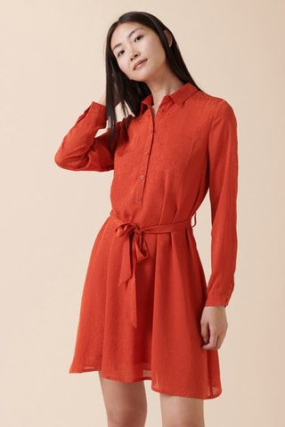 Robe trapèze Rocher - Corail