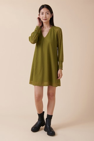 Robe trapèze Ravalo - Vert olive