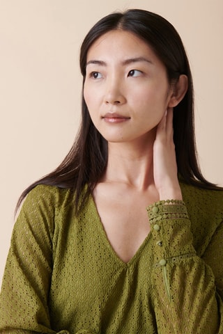 Robe trapèze Ravalo - Vert olive