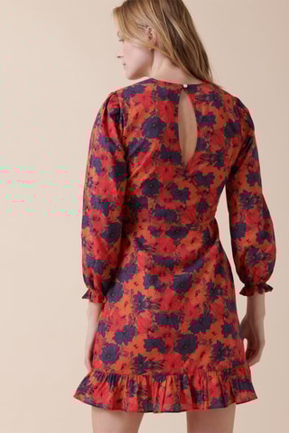 Robe trapèze Ramon - Rouge et orange