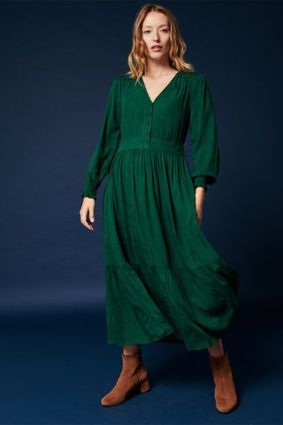 Robe midi Rona - Vert foncé