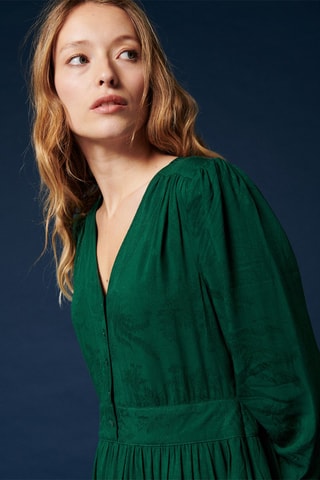 Robe midi Rona - Vert foncé