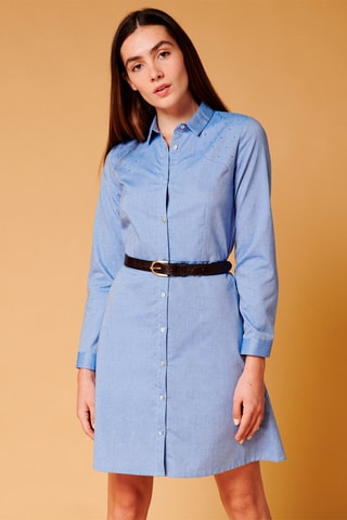 Robe chemise Rocco - Ciel