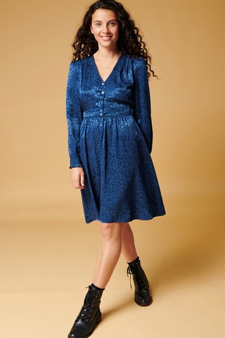 Robe patineuse Rital - Bleu marine