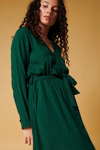 Robe midi Rito - Vert foncé