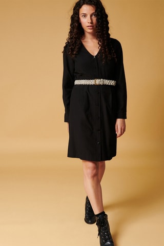 Robe chemise Rostom - Noir