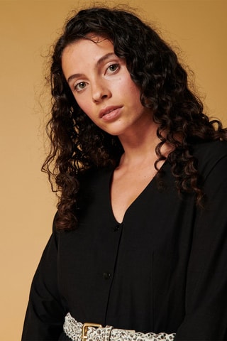 Robe chemise Rostom - Noir