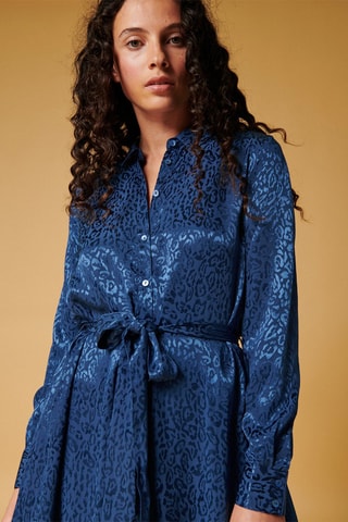 Robe chemise Ritika - Bleu marine