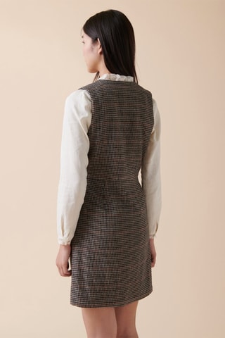 Robe trapèze Rocheuse - Ecru et noir