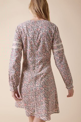 Robe trapèze Rise - Ecru et rouge