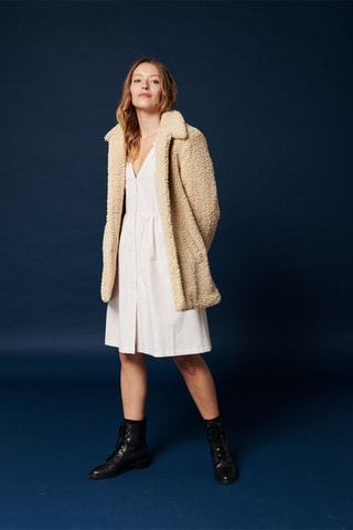 Robe chemise Ringo - Ecru et beige