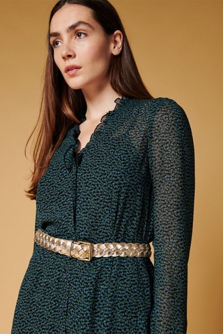 Robe midi Roaya - Noir et Ciel