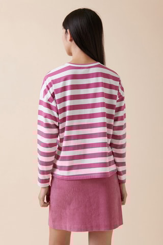 T-shirt Sierra - Violet et blanc