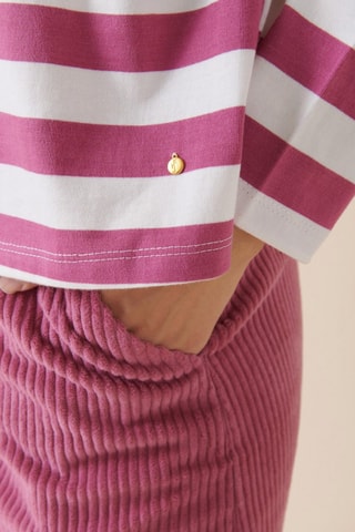 T-shirt Sierra - Violet et blanc