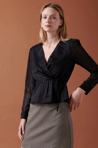 Blouse Torrent - Noir