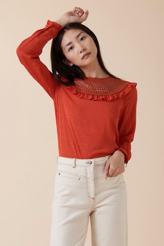 Blouse Thiel - Rouge brique