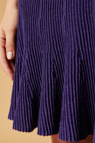 Saia plissada cintura subida Jopadia - Violeta
