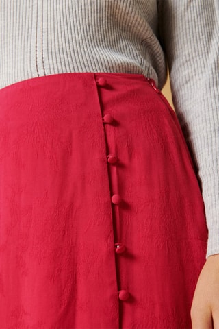 Saia direita Jouve - Vermelho