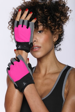 2 gants de musculation - Rose