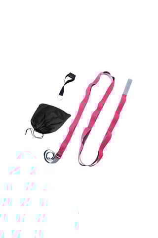 Ceinture de yoga avec boucle de prise multiple - Fuchsia