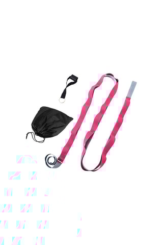 Ceinture de yoga avec boucle de prise multiple - Fuchsia