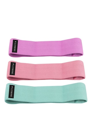 3 bandes de renforcement - Violet, rose et vert d'eau