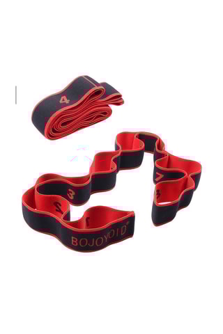 Sangle de yoga - Rouge et noir