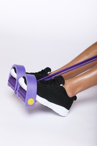 Elastique de musculation avec pédale - Violet