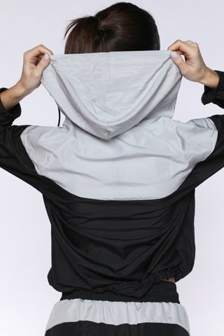 Veste de survêtement à capuche - Noir et gris