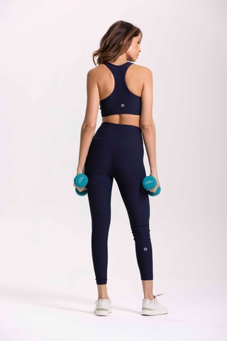 Brassière de sport Lotus - Bleu marine